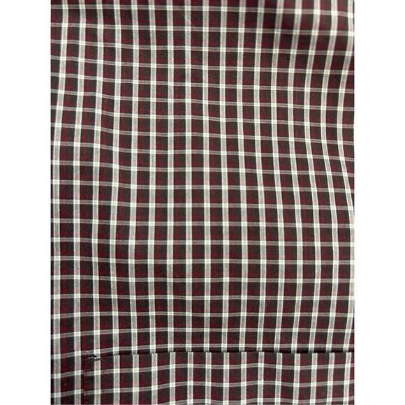 Round Tree & Yorke Travel Smart Sz 2XT Tall Long Sleeve Button-Down Brown Shirt - Picture 8 of 10